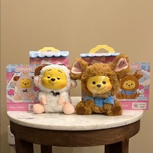 Disney Miniso Winnie the Pooh and Friends Plush Set Pendant Keychains